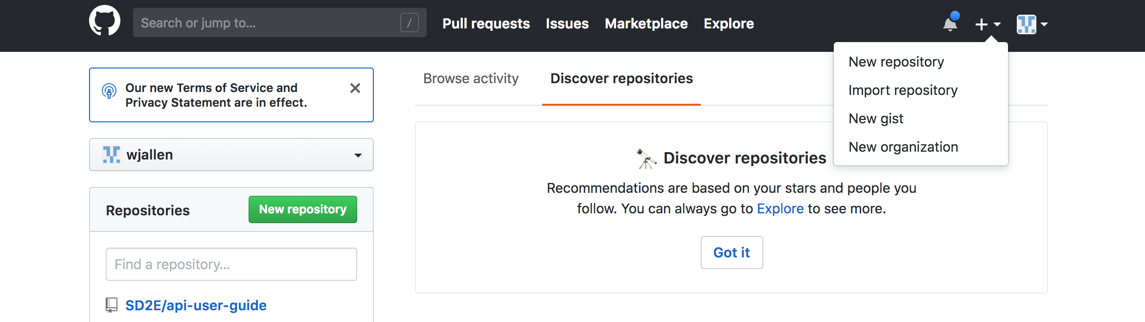 Creating a Repository on GitHub (Step 1)